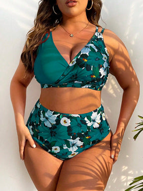 Biquíni Plus Size Alta Sustentação Estampa Floral
