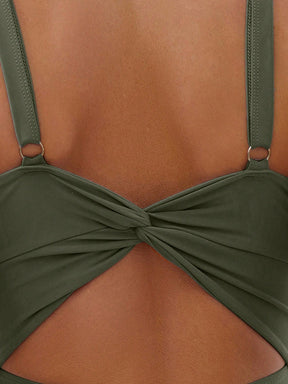 Maiô de Praia Feminino com Bojo Cruzado Alta Sustentação