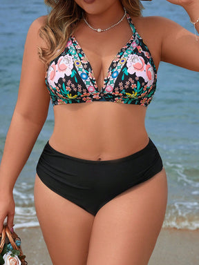 Biquíni Plus Size Cintura Alta Estampado