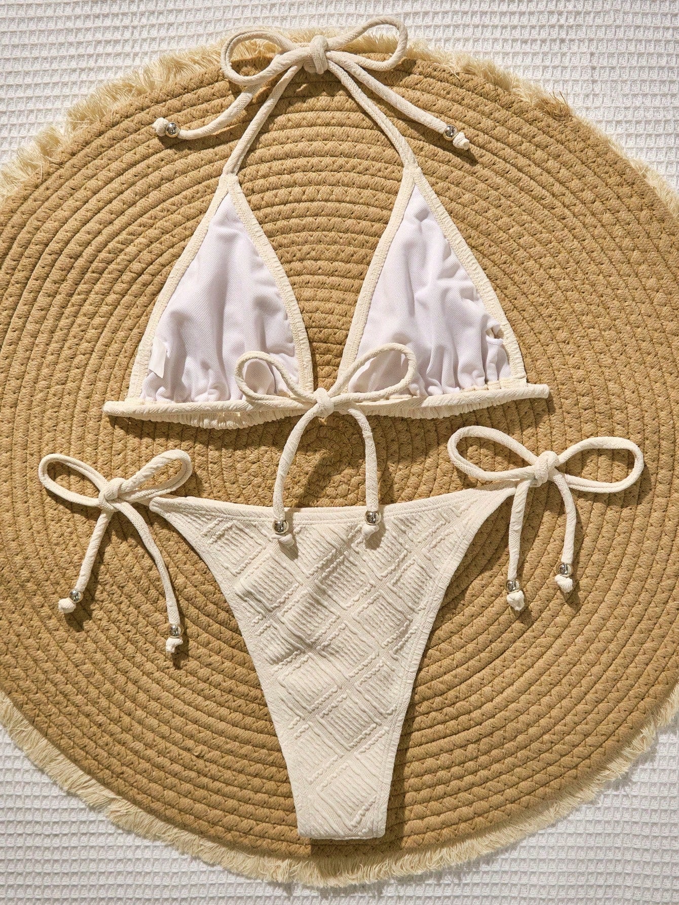 Biquíni Cortininha com Bojo de Amarrar 
