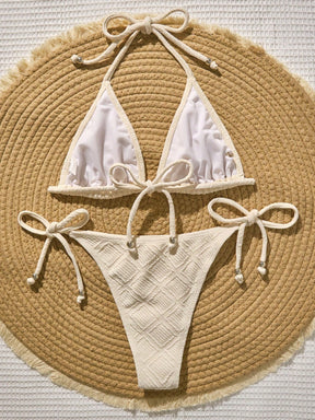 Biquíni Cortininha com Bojo de Amarrar 