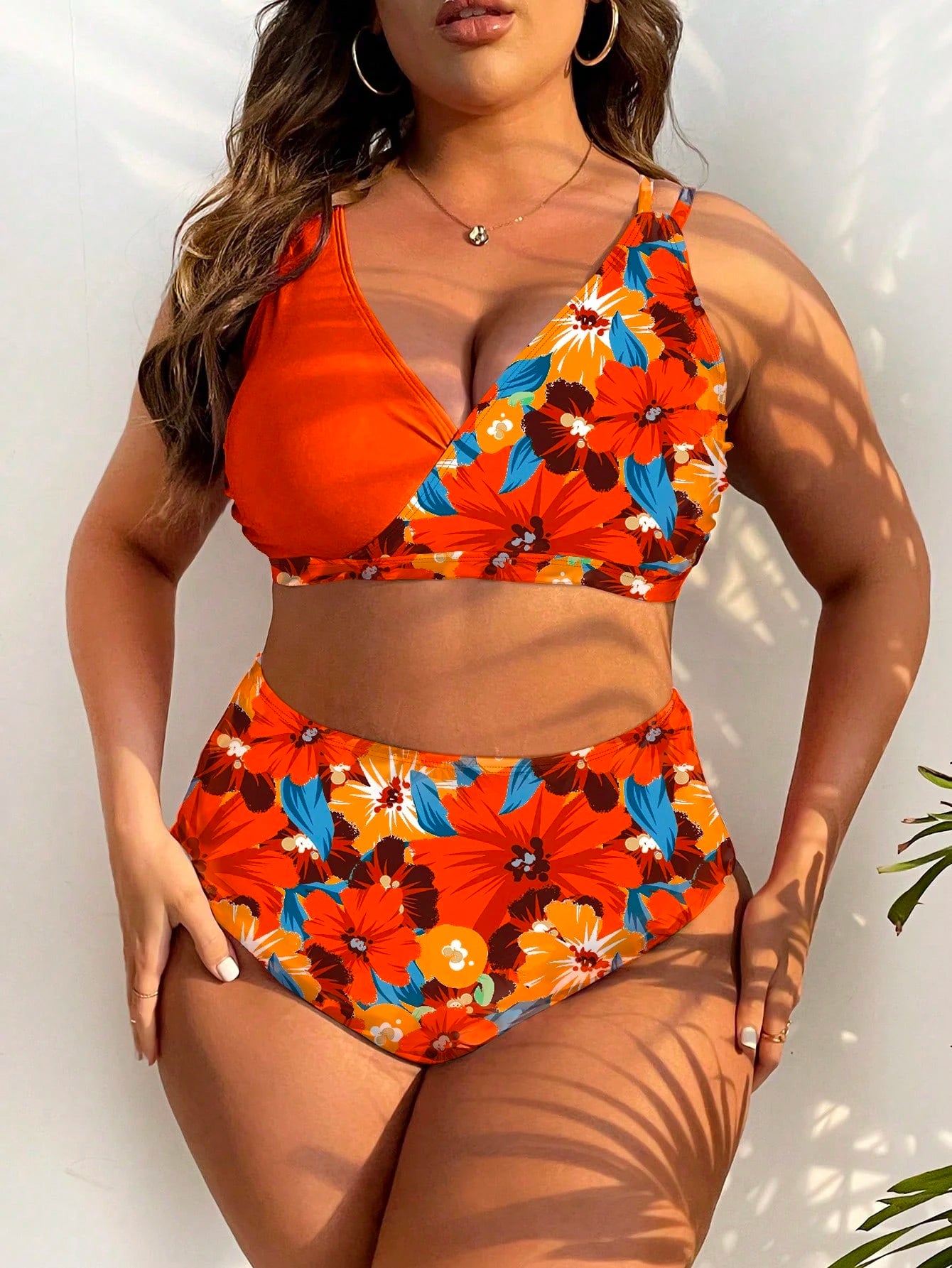 Biquíni Plus Size Alta Sustentação Estampa Floral