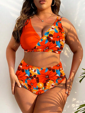 Biquíni Plus Size Alta Sustentação Estampa Floral