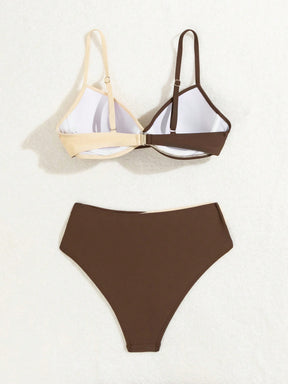 Biquíni Hot Pant com Bojo Feminino Duas Cores Cruzado