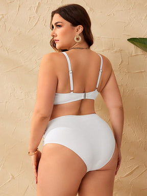 Biquíni Plus Size Disfarça Barriga Enrugado Aumenta Seios