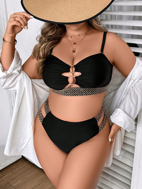 Biquíni Sexy Plus Size com Bojo Argola no Busto