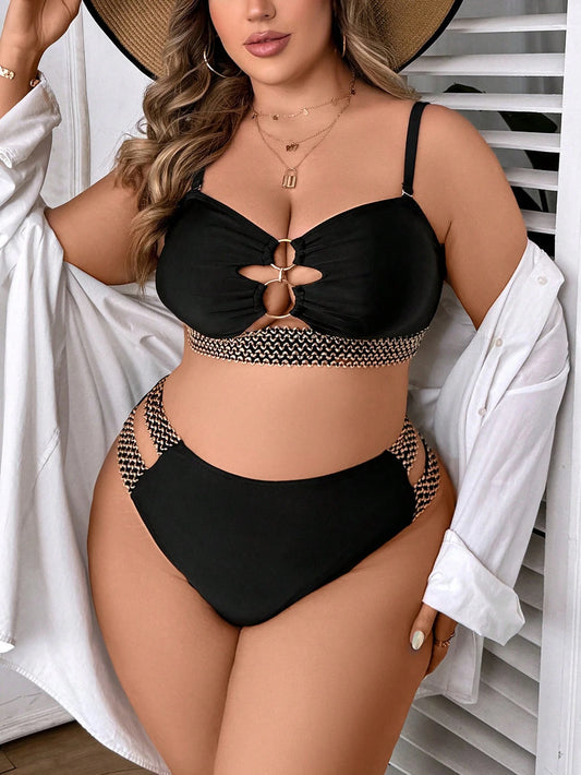 Biquíni Sexy Plus Size com Bojo Argola no Busto
