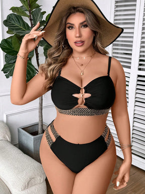 Biquíni Sexy Plus Size com Bojo Argola no Busto