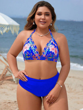 Biquíni Plus Size Cintura Alta Estampado