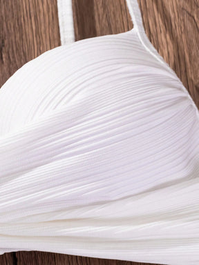 Biquíni com Bojo Alta Sustentação Cruzado Cintura Alta