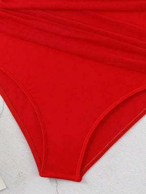 Maiô Um Ombro Só com Tule