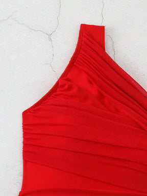 Maiô Um Ombro Só com Tule