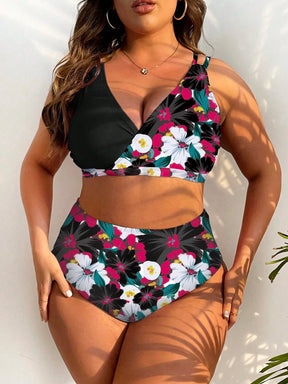 Biquíni Plus Size Alta Sustentação Estampa Floral