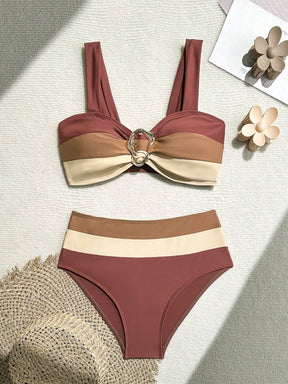 Biquíni Hot Pant Alça Grossa Três Cores