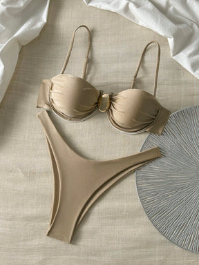 Biquíni com Bojo Asa Delta Metalizado