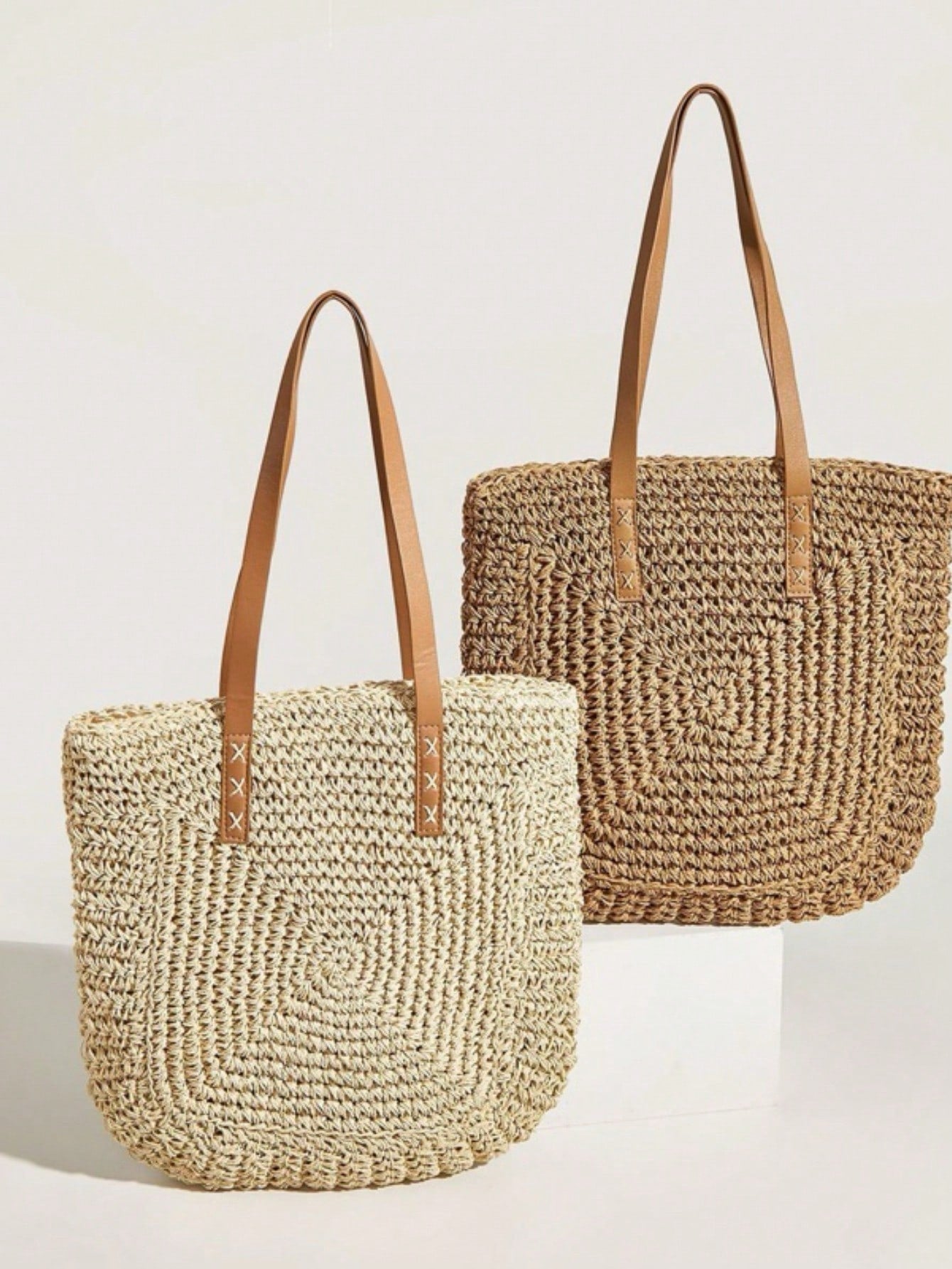 Bolsa de Praia de Palha Quadrada