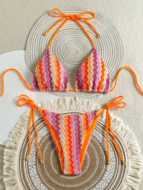 Biquíni Cortininha de Crochê Feminino