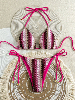 Biquíni Cortininha de Crochê Feminino