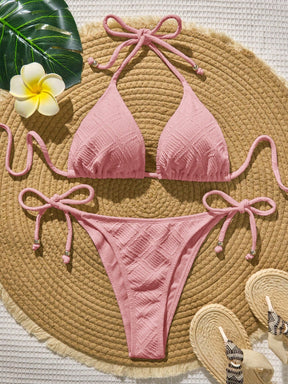 Biquíni Cortininha com Bojo de Amarrar 