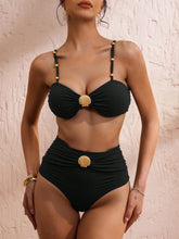 Biquíni com Bojo Cintura Alta Disfarça Barriga Detalhe de Concha