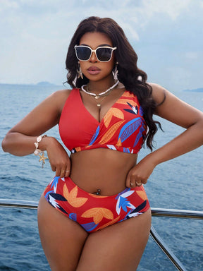 Biquíni Plus Size Alta Sustentação Estampa Floral