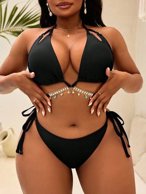 Biquíni Cortininha Plus Size com Laço