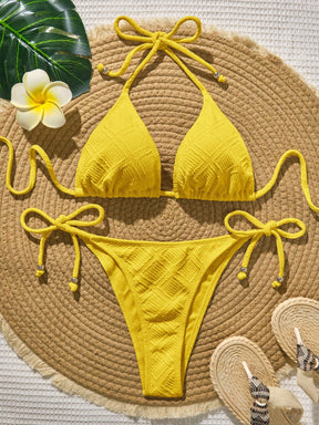 Biquíni Cortininha com Bojo de Amarrar 