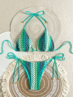 Biquíni Cortininha de Crochê Feminino