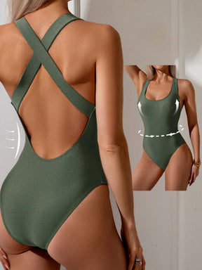 Maiô Modelador Esportivo Hidroginástica Costas Cruzada