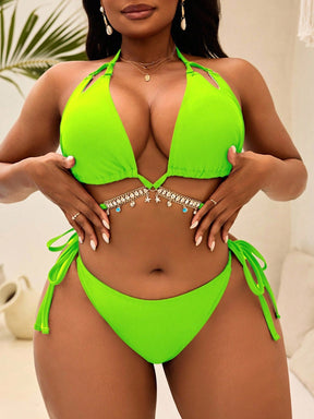 Biquíni Cortininha Plus Size com Laço