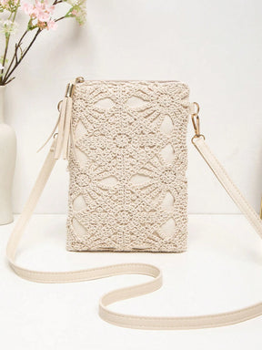 Bolsa de Crochê Pequena para Celular