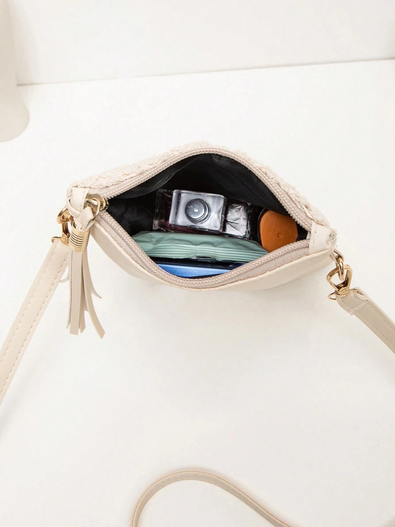 Bolsa de Crochê Pequena para Celular