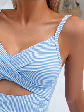 Maiô Listrado com Bojo Feminino